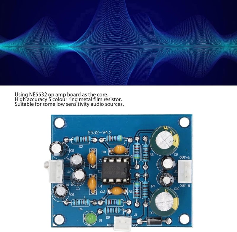وحدة NE5532 للمكبر الأولي لوحة مكبر الصوت الأولي استبدال شريحة PCB للمكبر - Image 2